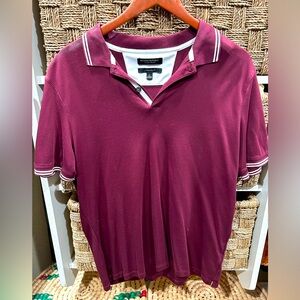 Banana Republic men’s maroon red polo shirt size Large